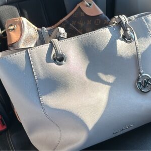 Michael Kors Silver Tote Bag